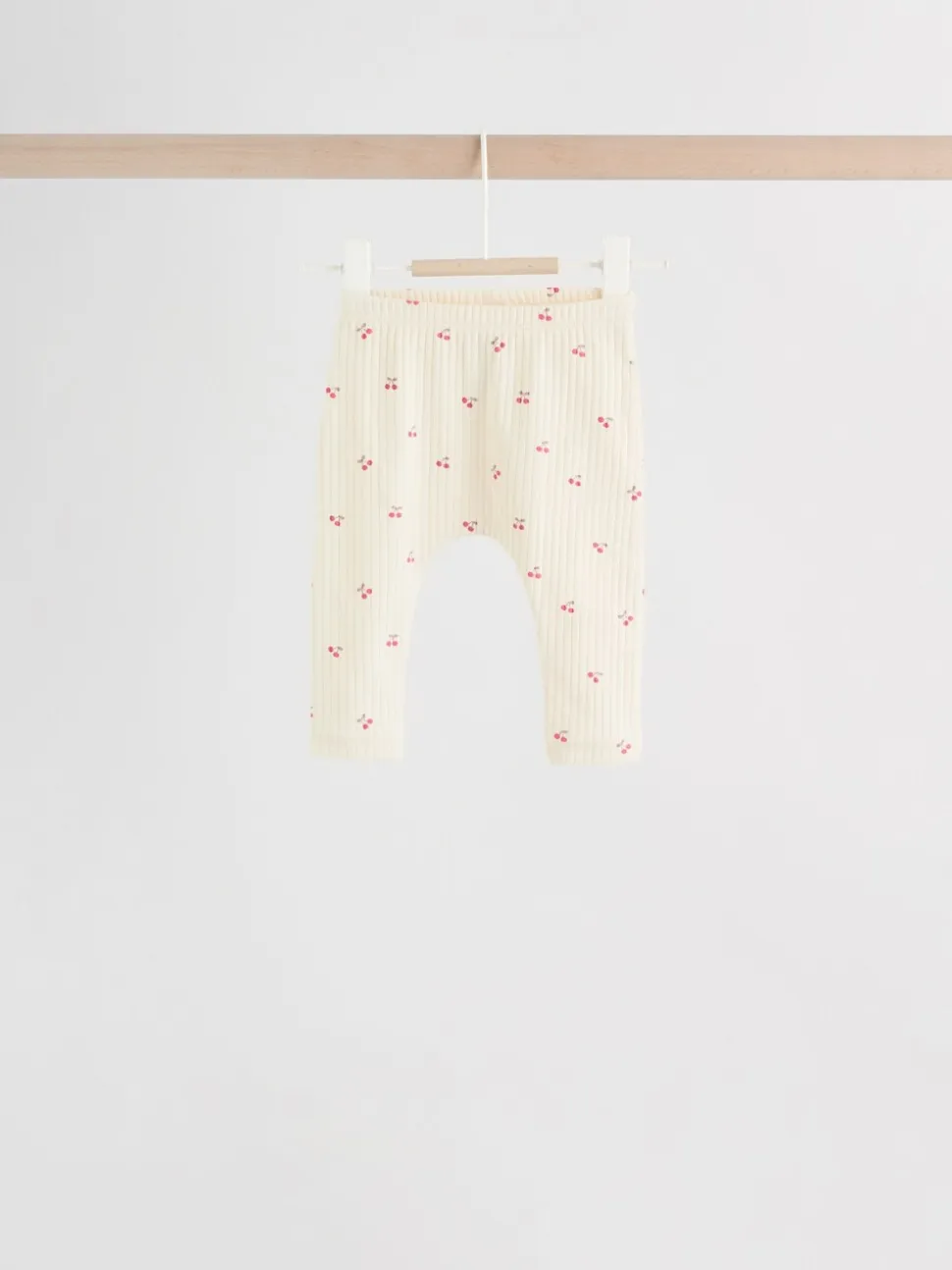 Roze/crème/bruine print - 6 -delige set van top met lange mouwen en leggings (0mnd -3jr)