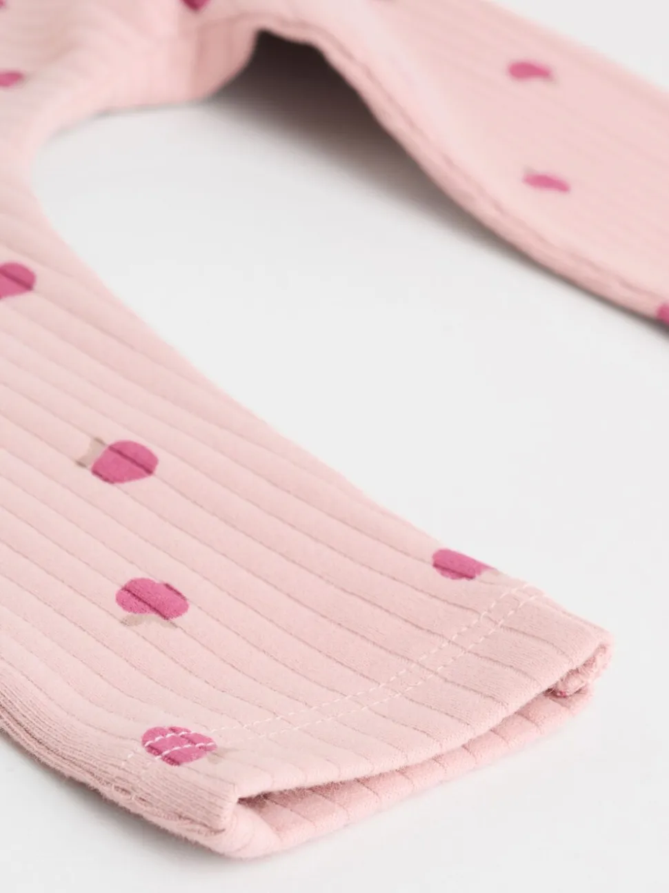 Roze/crème/bruine print - 6 -delige set van top met lange mouwen en leggings (0mnd -3jr)