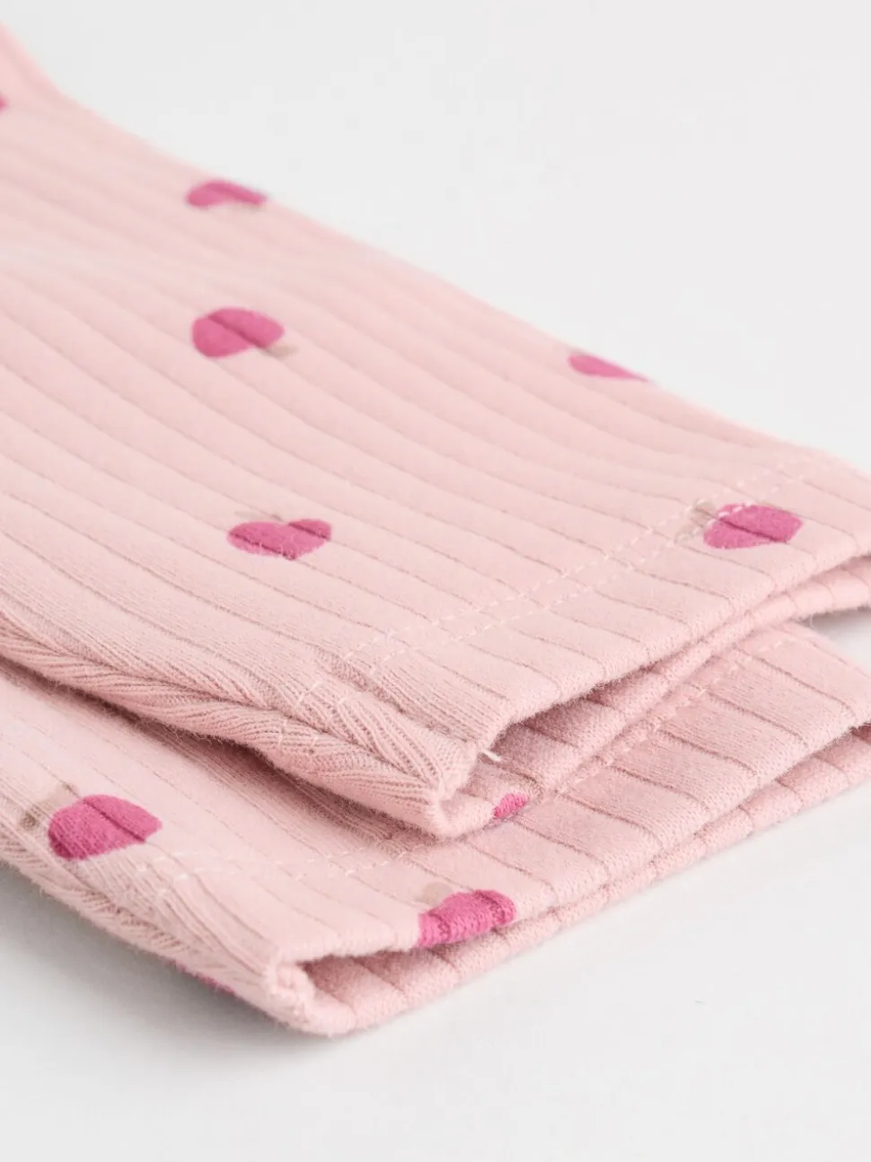 Roze/crème/bruine print - 6 -delige set van top met lange mouwen en leggings (0mnd -3jr)