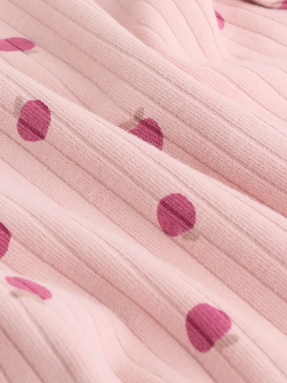 Roze/crème/bruine print - 6 -delige set van top met lange mouwen en leggings (0mnd -3jr)