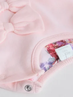 Roze/crèmekleurig met bloemenprint - Baby Strik Sweater en Leggings Set 2 Pieces (0mnd-2jr)