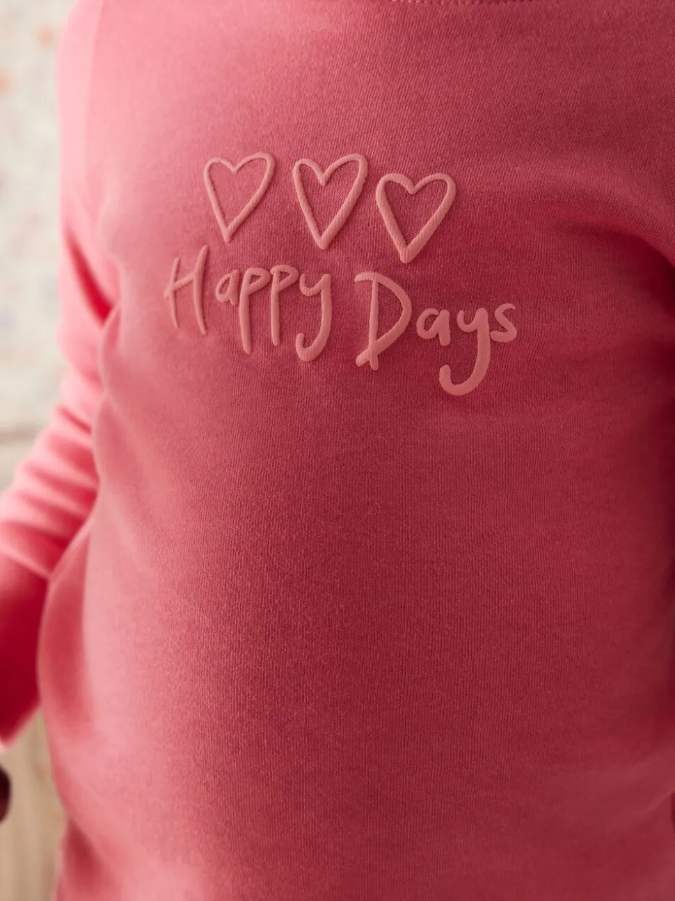 Roze/geel met slogan - Verpakking van 3 knusse pyjama's met print (9 mnd - 12 jr)