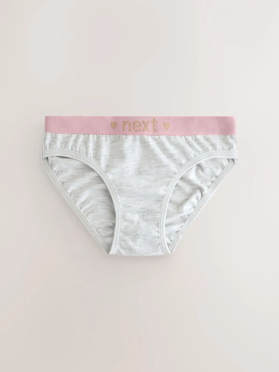 Roze/grijs - Verpakking van 7 bikinibroekjes (5-16 jr)