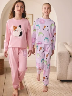 Roze/lila - Squishmallow pyjama's 2 stuks (5-14jaar)