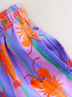 Roze/lila - Zwemshort met print (3 mnd-7 jr)
