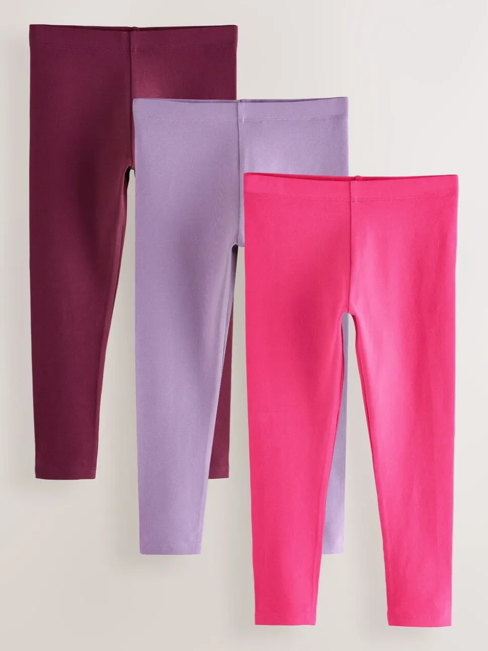 Roze/lila/bessenkleur - Verpakking van 3 leggings (3-16 jr)