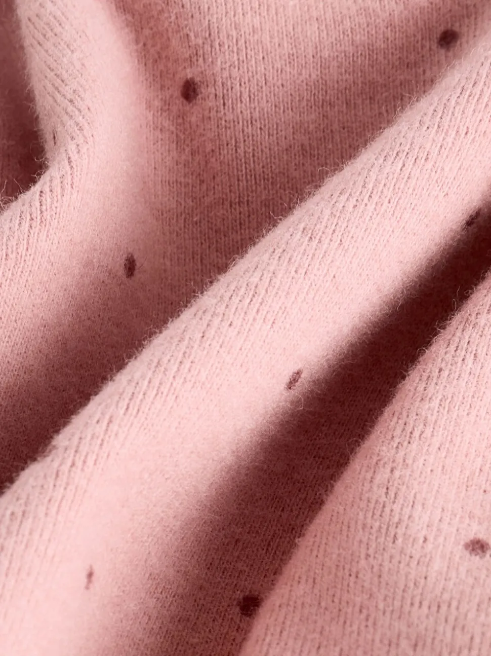 Roze/naturel - Geborduurde tops met lange mouwen (3mnd -7jr)