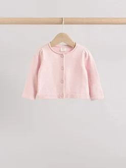 Roze/naturel - Verpakking van 2 100% katoenen vesten (0 mnd - 3 jr)