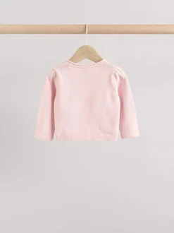 Roze/naturel - Verpakking van 2 100% katoenen vesten (0 mnd - 3 jr)