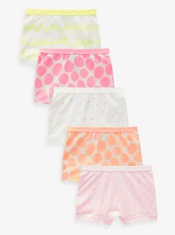 Roze/oranje - Short Briefs 5 Pack (2-16yrs)