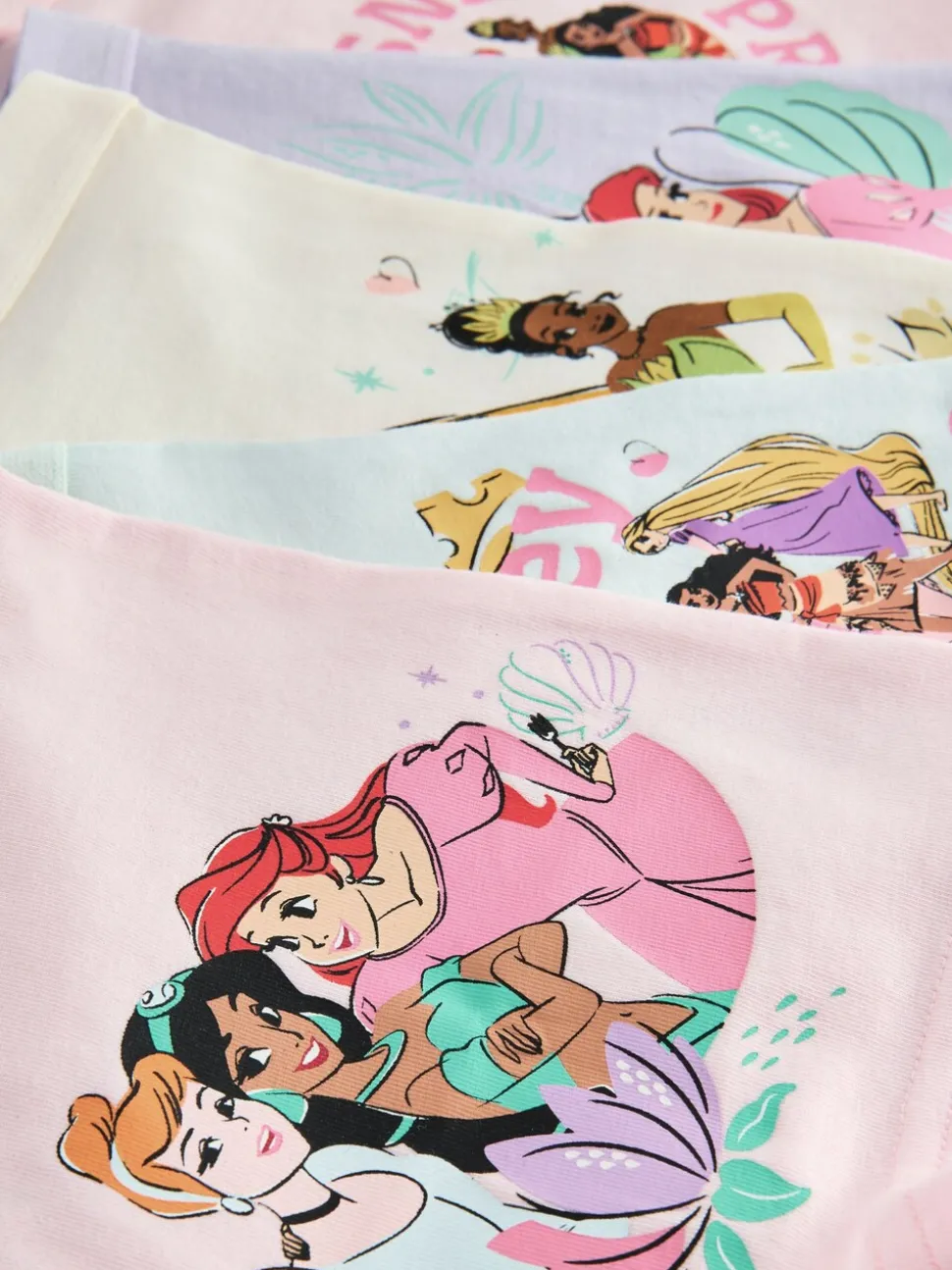 Roze/paars - Disney Princesses onderbroeken 5 pack (2-12jaar)