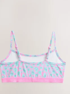 Roze/paars - Set van 3 crop tops (5-16 jr)