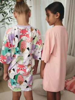 Roze/paars - Squishmallows nachthemden verpakking van 2 (5-14jr)