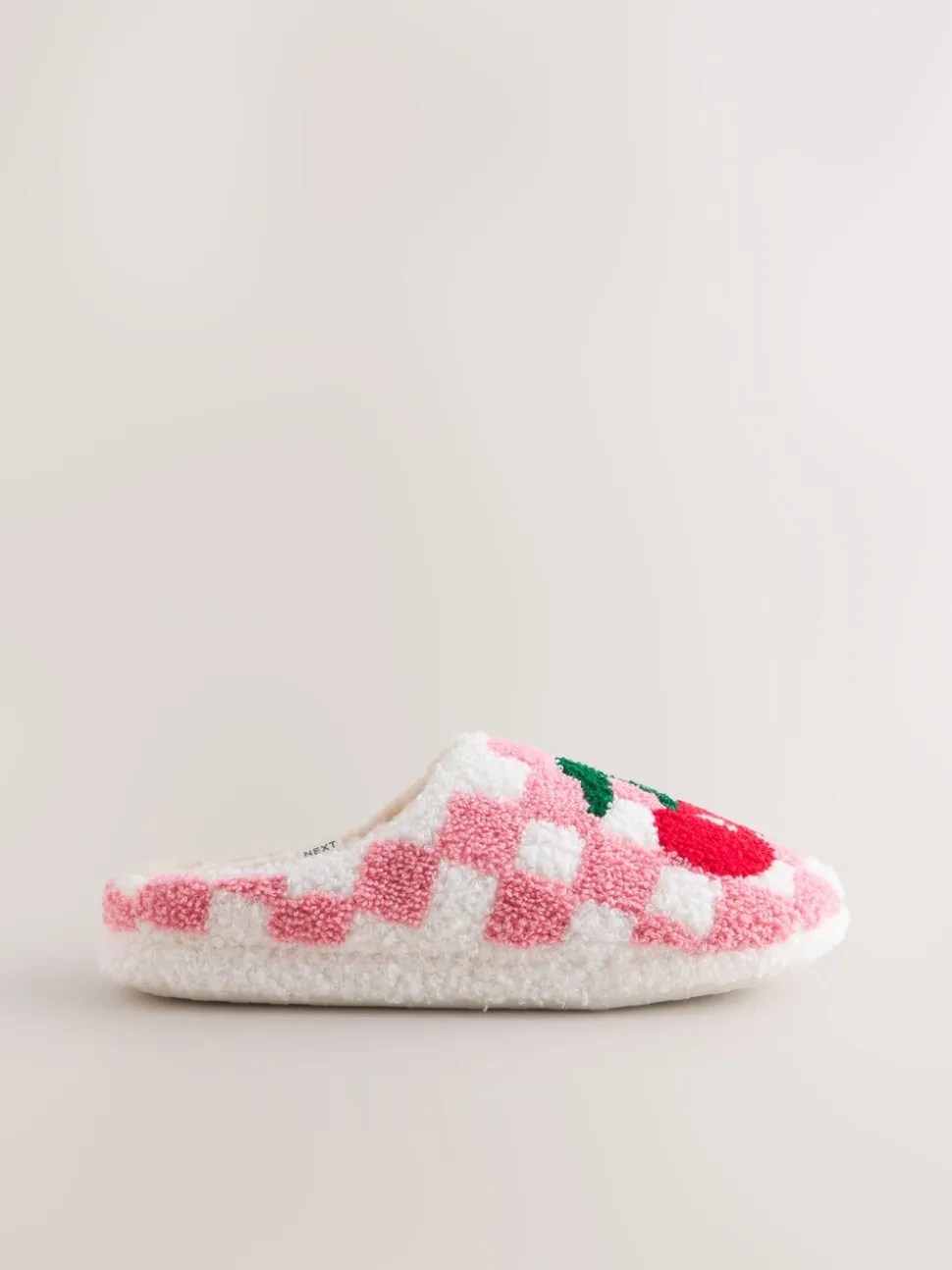 Roze/rood - Check Cherry Mule Slippers