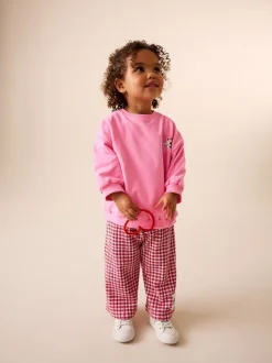 Roze/rood - Disney Minnie Mouse Long Sleeve Top and Trousers Set (3mths-7yrs)