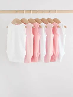 Roze/wit - Essentieel Vest Baby Bodysuits