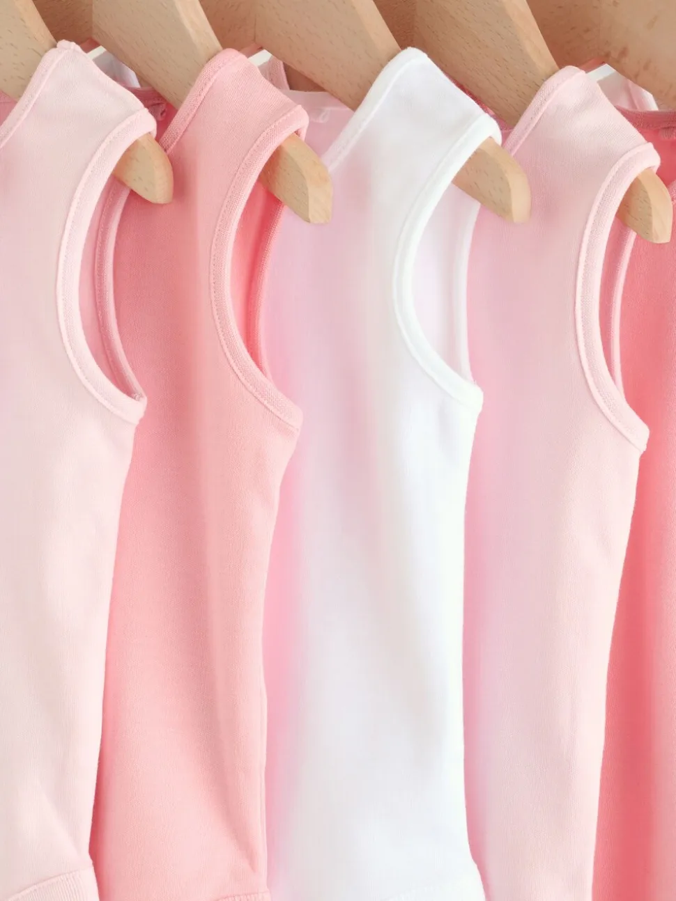 Roze/wit - Essentieel Vest Baby Bodysuits