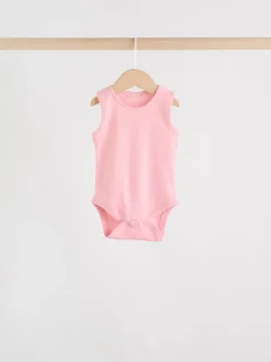 Roze/wit - Essentieel Vest Baby Bodysuits