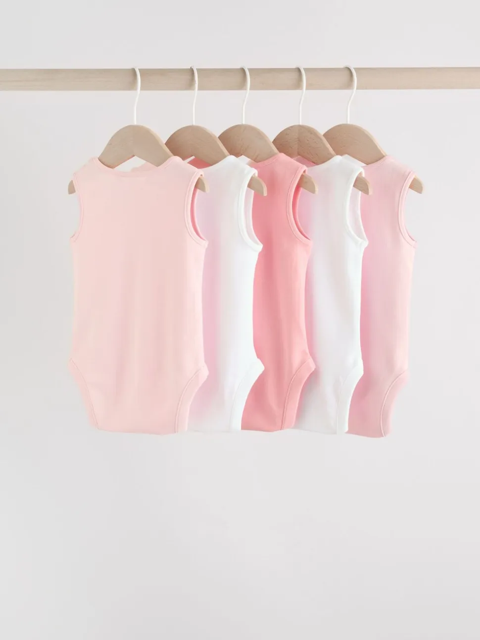 Roze/wit - Essentieel Vest Baby Bodysuits