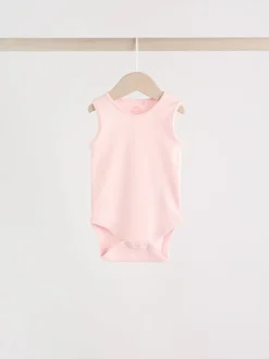 Roze/wit - Essentieel Vest Baby Bodysuits