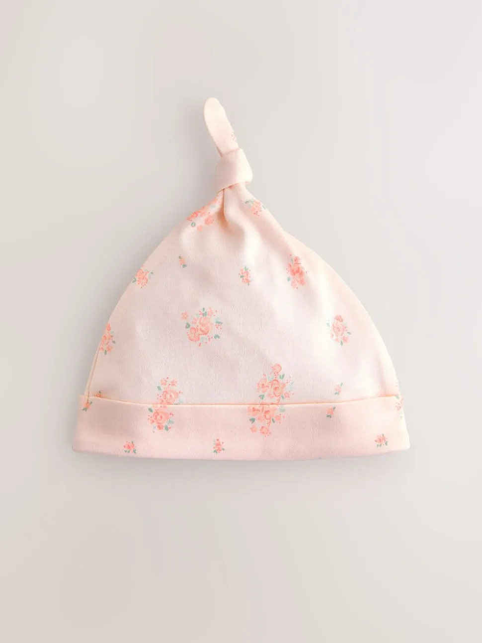 Roze/wit - Set van 3 babymutsen met strik (0-12mnd)