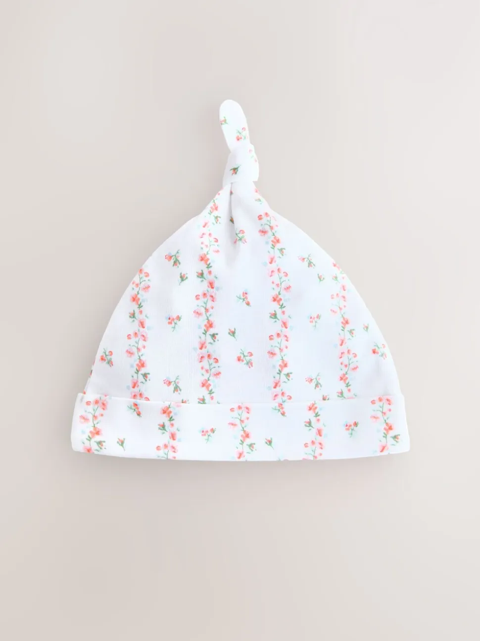 Roze/wit - Set van 3 babymutsen met strik (0-12mnd)