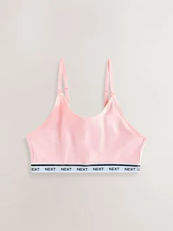 Roze/wit - Zwangerschap en borstvoeding cropped ultiem comfort tops verpakking van 2