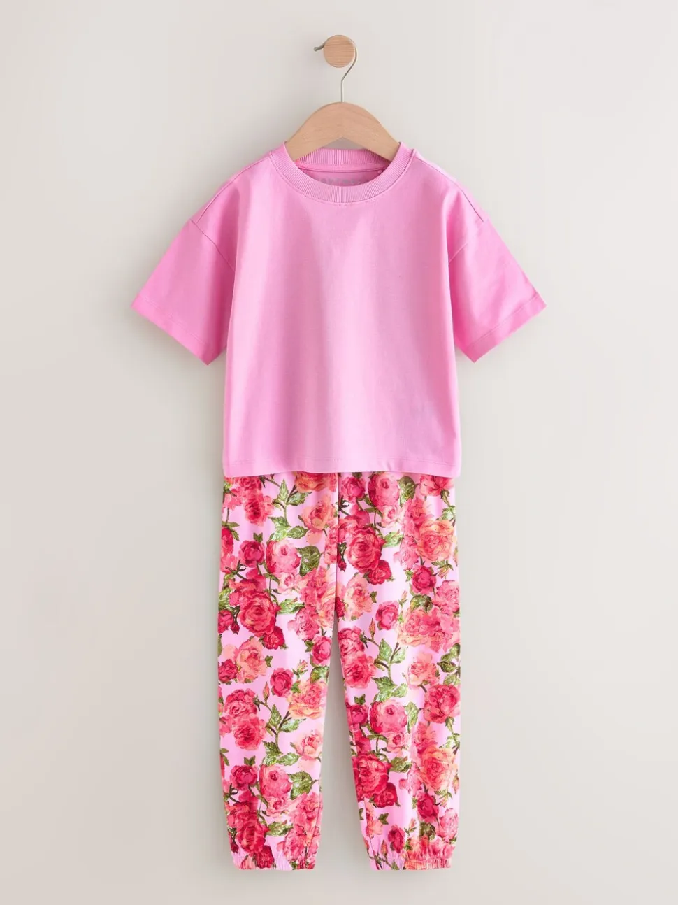 Roze/zwart - Floral Pyjamas 3 Pack (3-16yrs)