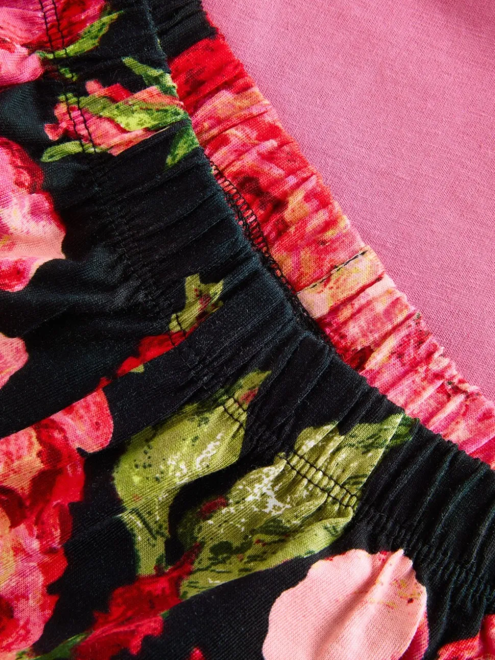 Roze/zwart - Floral Pyjamas 3 Pack (3-16yrs)