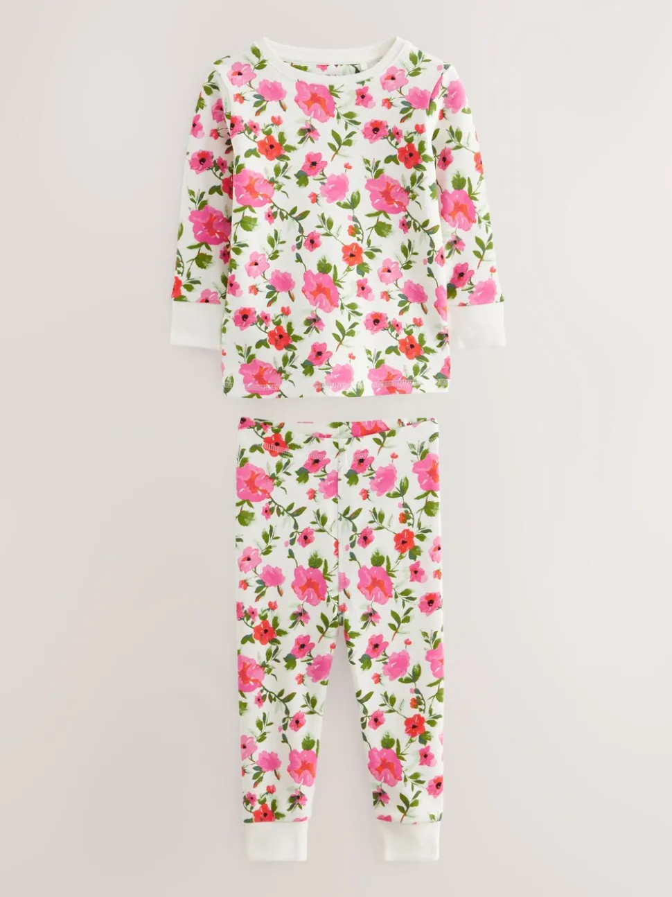Roze/zwart - Verpakking van 3 knusse pyjama's (9 mnd-16 jr)