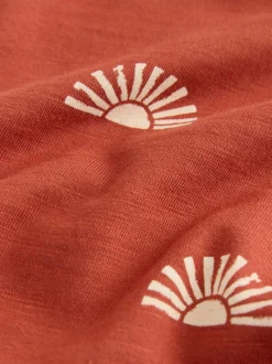 Rust Red Sun - Short Sleeve All-Over Print T-Shirt (3 Month-7 Years) (3mths-7yrs)