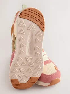 Rustig - Vetersneakers met kleurvlakken