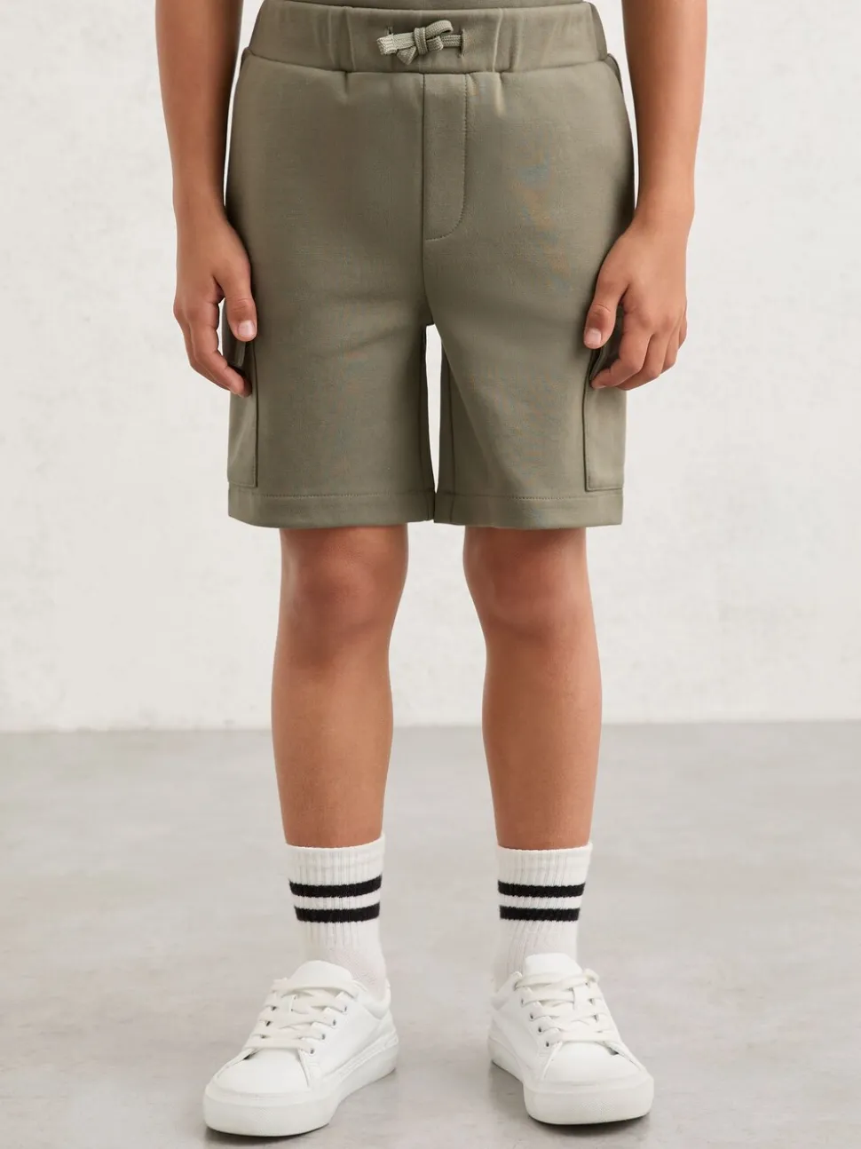 Salie - Reiss Oliver premium cargoshorts van interlock-jersey