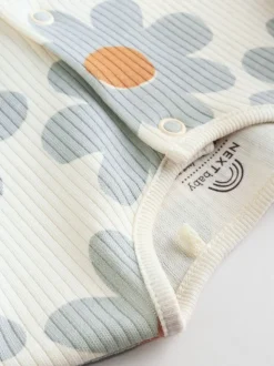 Saliegroen gebloemd - Verpakking van 5 babypyjama's (0 mnd-2 jr)