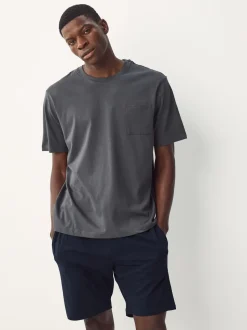 Saliegroen/leisteengrijs - Korte jersey pyjama's verpakking van 2