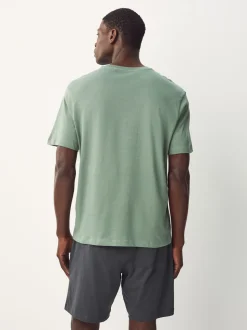 Saliegroen/leisteengrijs - Korte jersey pyjama's verpakking van 2