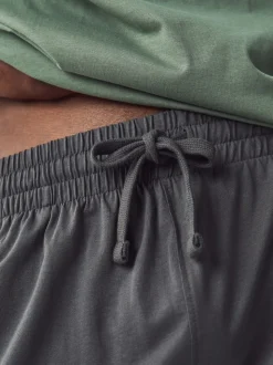 Saliegroen/leisteengrijs - Korte jersey pyjama's verpakking van 2