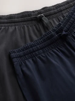 Saliegroen/leisteengrijs - Set van 2 jersey open lange pyjamaset