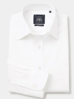 Savile Row Company Cotton Dobby Classic Fit Non-Iron Single Cuff Formal Shirt