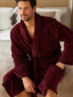 Savile Row Company Lightweight Soft Fleece Dressing Gown