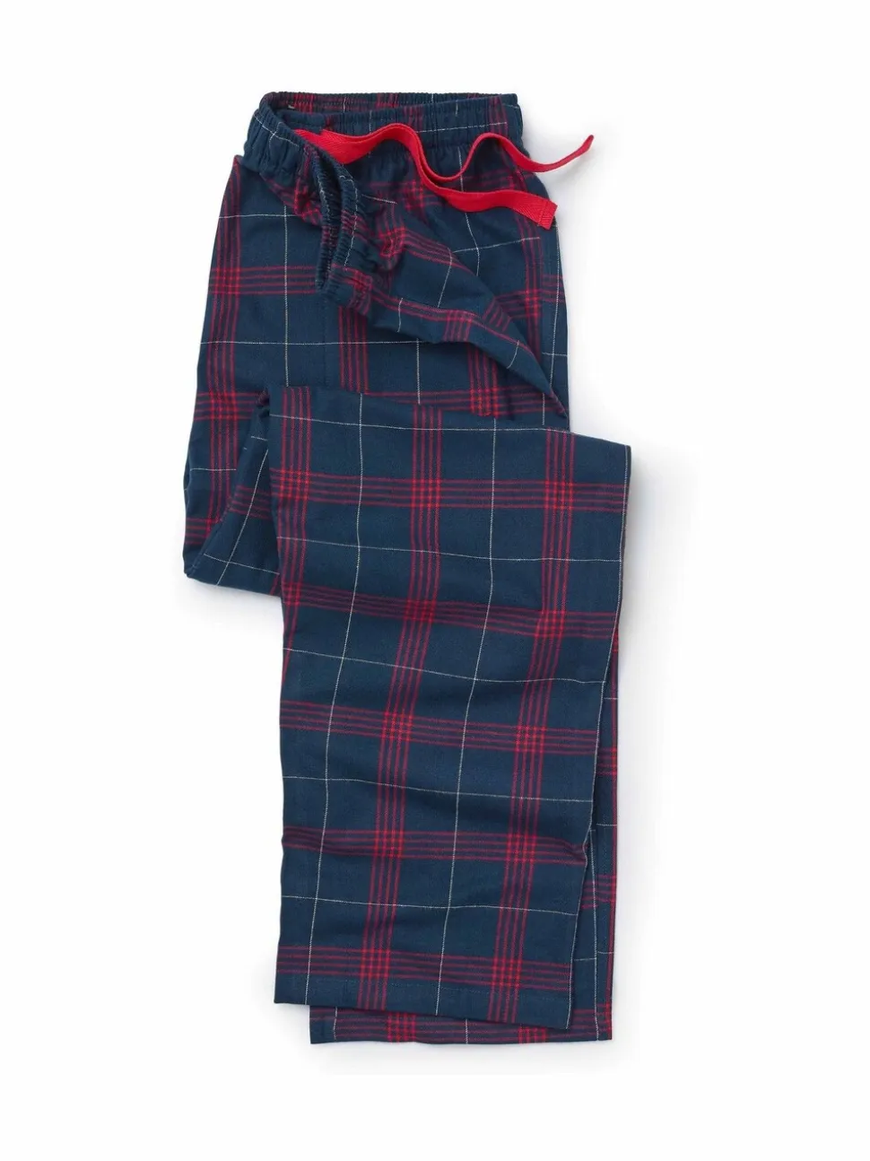 Savile Row Company Window Check Brushed Cotton Twill Pyjama Bottoms