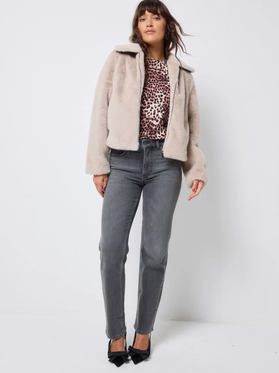 SCAMP & DUDE Faux Fur Jacket