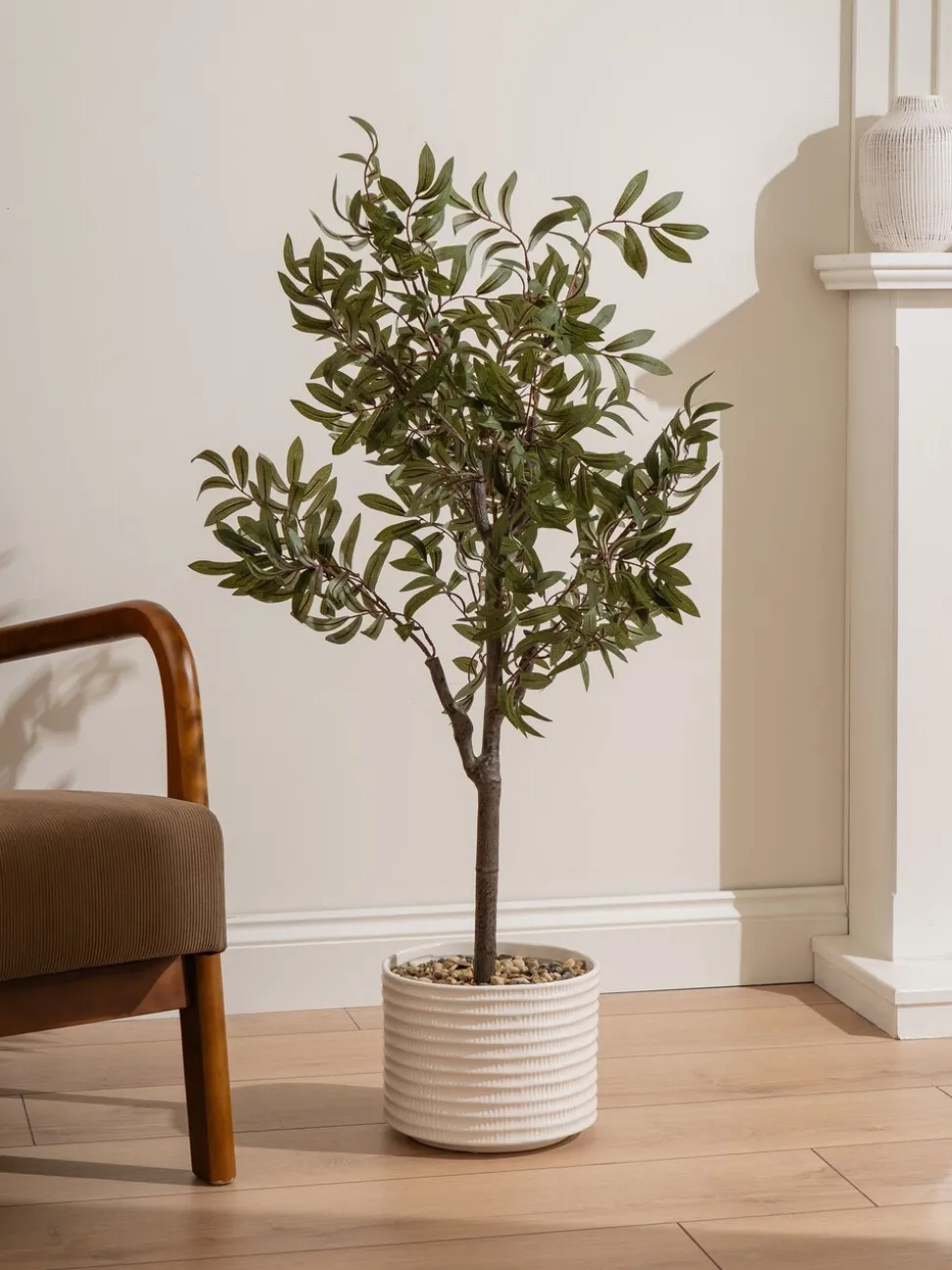 Scottish Everlastings Ltd Artificial Olive Tree in Ceramic Pot