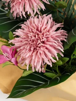 Scottish Everlastings Ltd Artificial Pink Chrysanthemum Bouquet