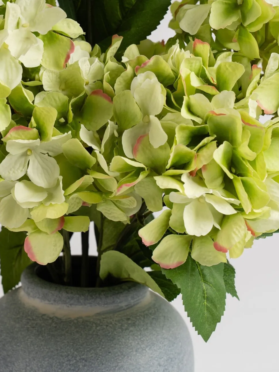 Scottish Everlastings Ltd Artificial Hydrangeas in Grey Vase