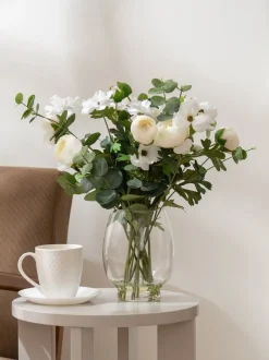 Scottish Everlastings Ltd Artificial Ranunculus Arrangement in Vase