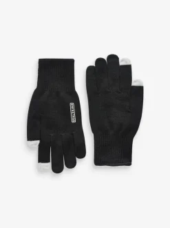 Sealskinz Hanworth Solo Merino Black Gloves