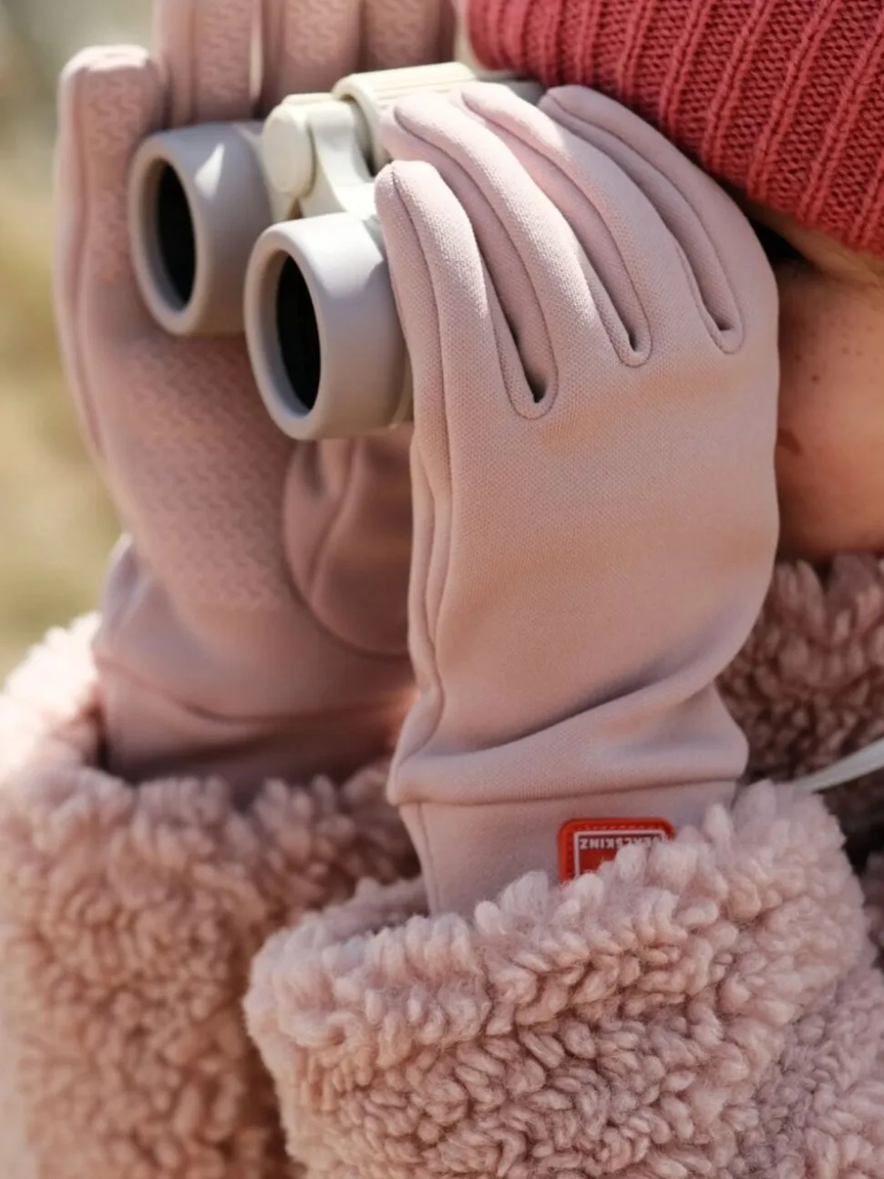 Sealskinz Kids Pink Bedon Water Repellent Nano Fleece Gloves