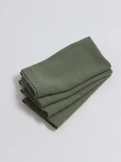 Secret Linen Store Set of 4 100% Linen Napkins