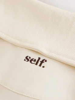 self. Half Zip Collar Sweatshirt
